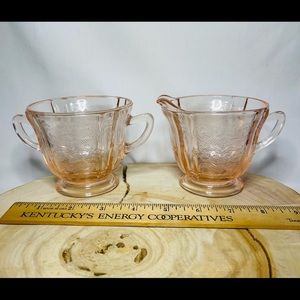 Pink Madrid Recollections Cream and Sugar